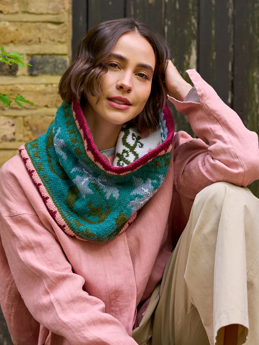 Golden Lily Reversible Cowl Kit from West Yorkshire Spinners