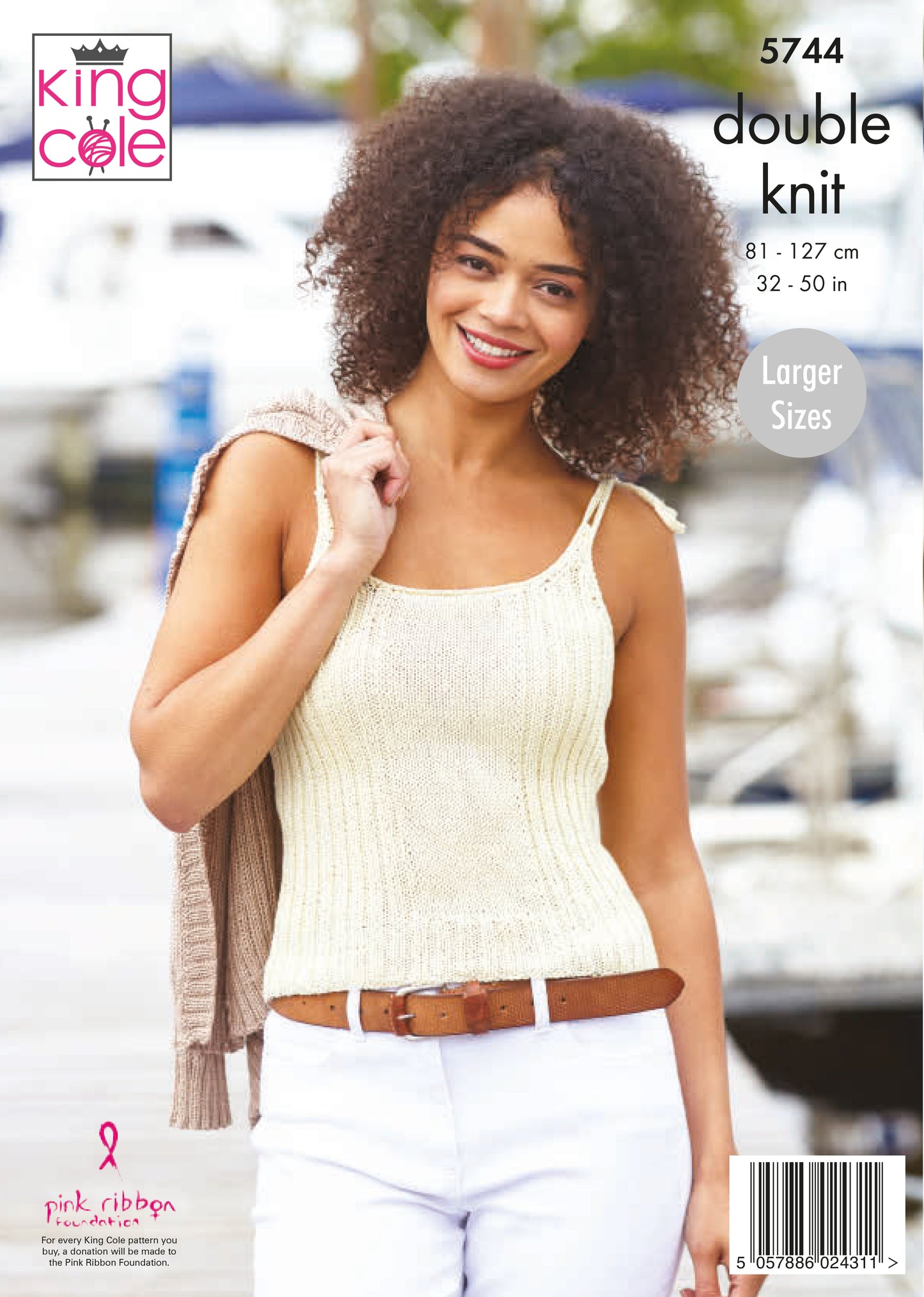 King Cole Cottonsmooth DK Pattern - 5744 Cardigan and Top