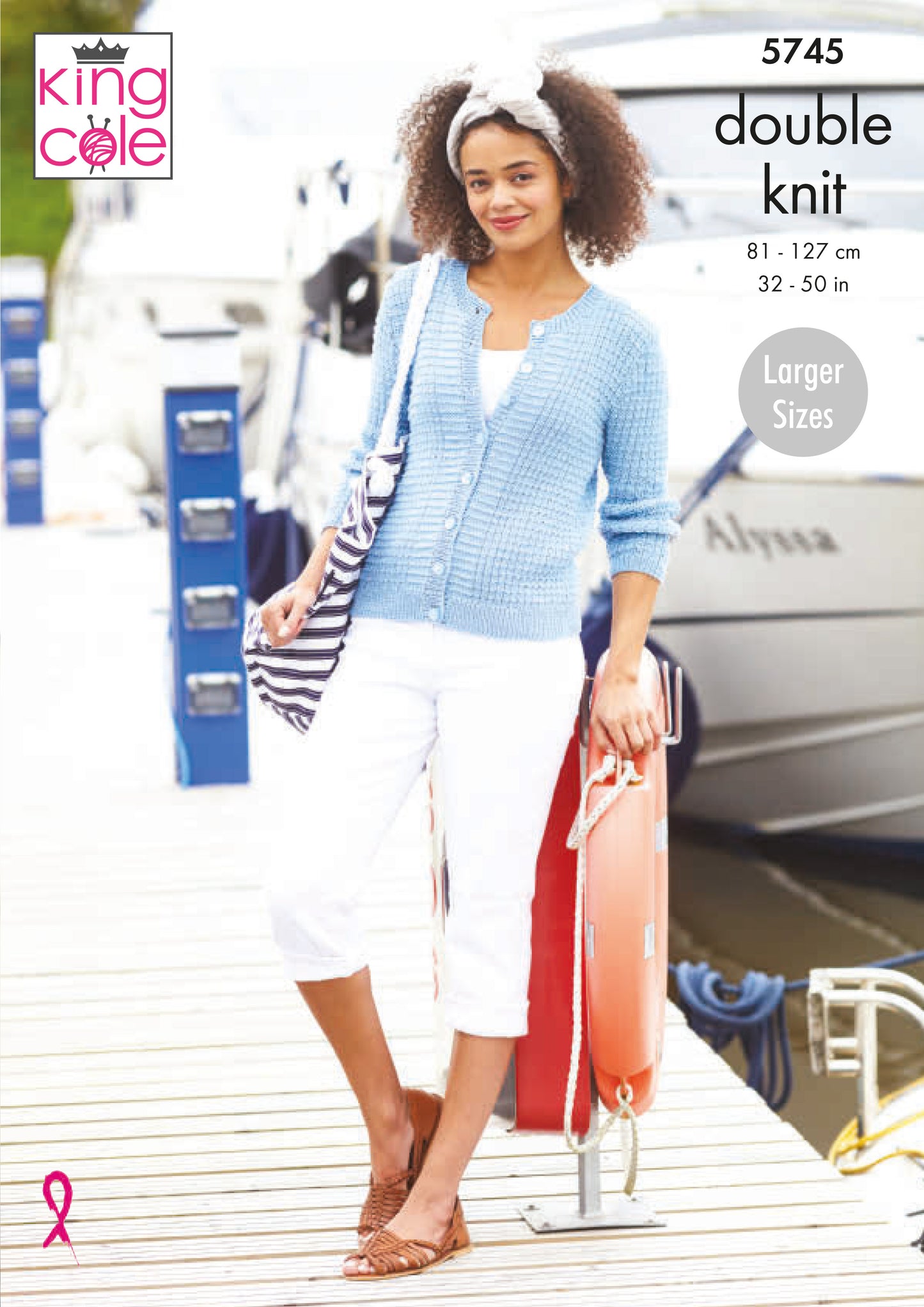 King Cole Cottonsmooth DK Pattern - 5745 Cardigan and Top