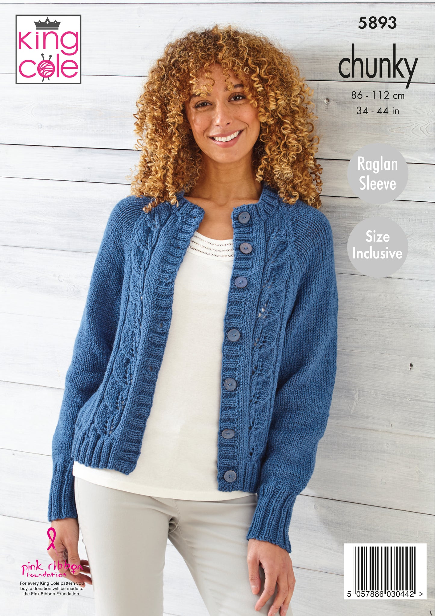 Chunky Cardigan and Sweater Pattern in King Cole Wildwood - 5893.