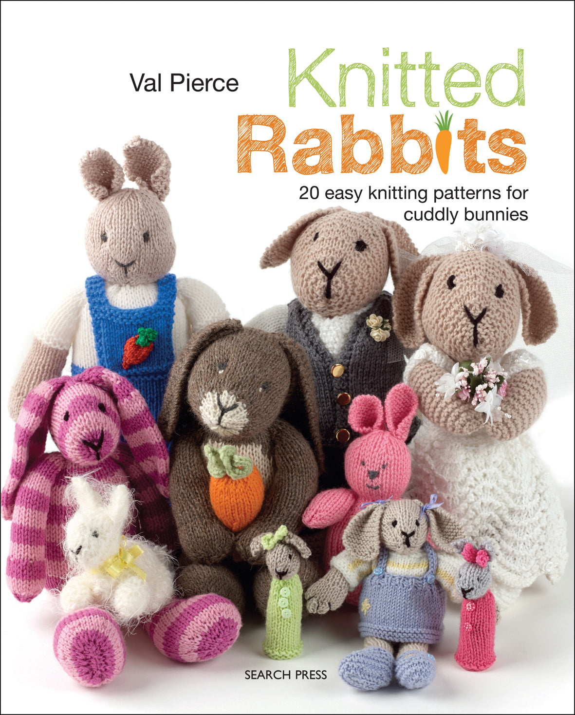 Knitted Rabbits by Val Pierce