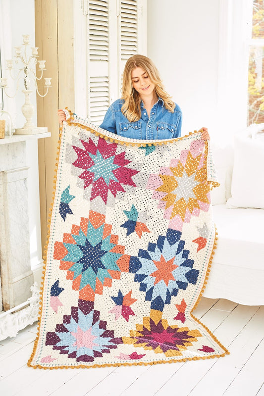 Stylecraft ReCreate Pattern 9957 - Harvest Blanket