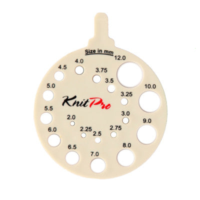 KnitPro Round View Sizer Needle Gauge 2mm - 12mm