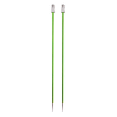KnitPro Zing 35cm Green Aluminium Single Pointed Needles for Knitting