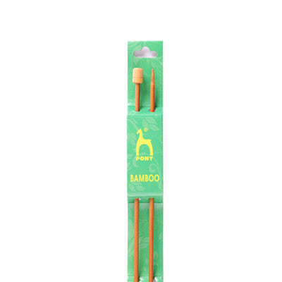 PONY 33cm Bamboo Single Pointed Knitting Needles