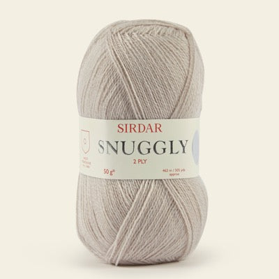 Ball of Sirdar Snuggly 2 Ply Yarn in shade Biscuit 522