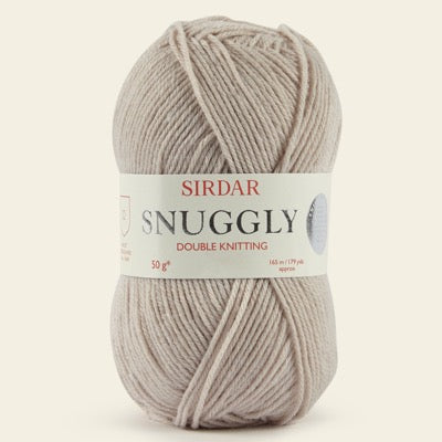 Ball of Sirdar Snuggly DK Yarn in shade Biscuit 522