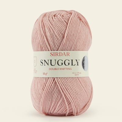 Ball of Sirdar Snuggly DK Yarn in shade Rosy 527