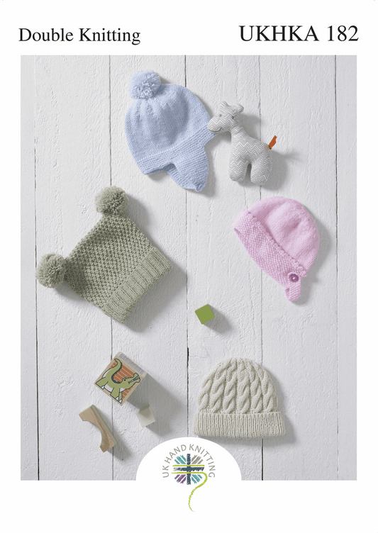 UKHKA Knitting Patterns for Babies & Children - 182