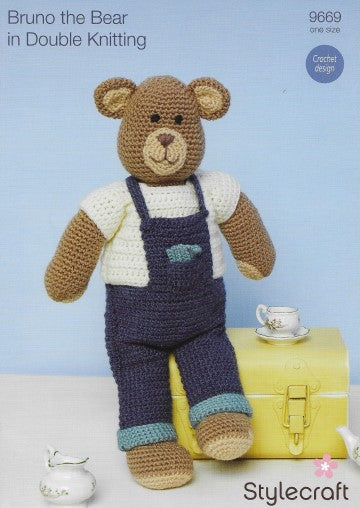 Stylecraft Pattern 9669 - Bruno the Bear Crochet design