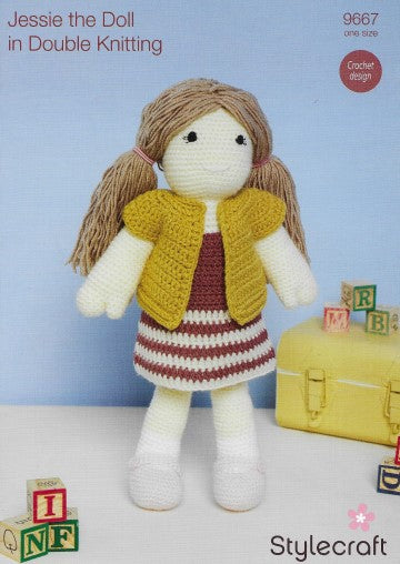 Stylecraft Pattern 9667 - Jessie the Doll Crochet Design