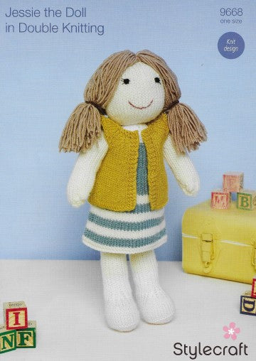 Stylecraft Pattern 9668 - Jessie the Doll Knit design